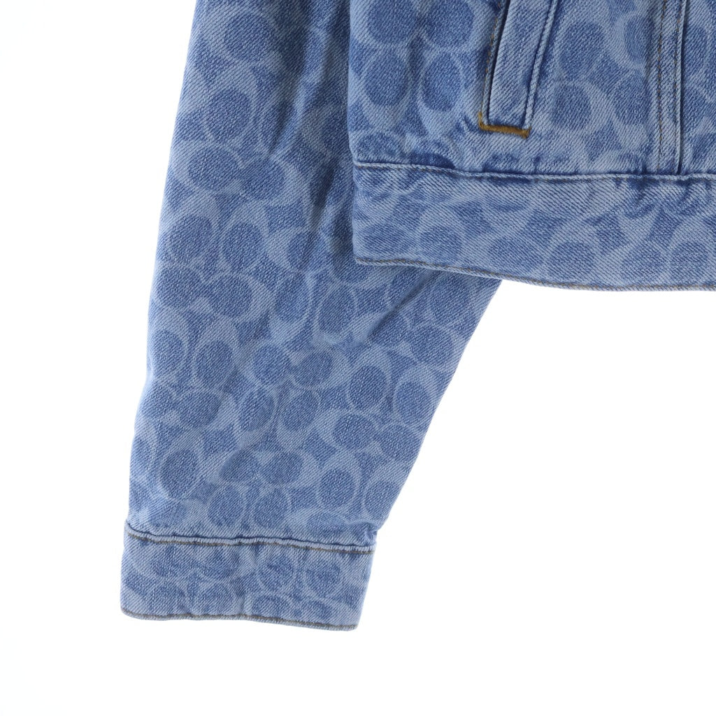COACH(コーチ) シグネチャー デニムジャケット ブルー #XS レディース
