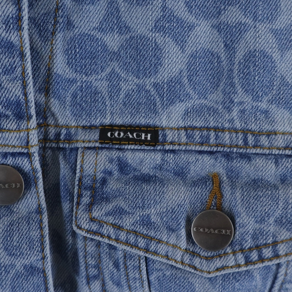 COACH(コーチ) シグネチャー デニムジャケット ブルー #XS レディース