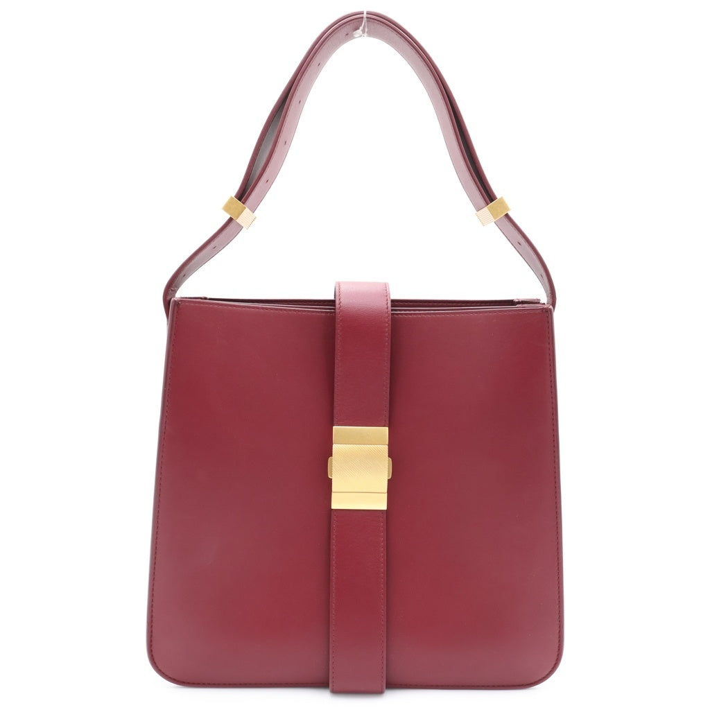 BOTTEGA VENETA(ボッテガヴェネタ) マリー ワンショルダーバッグ 肩掛けバッグ レッド バーガンディー レザー ゴールド金具 レディース