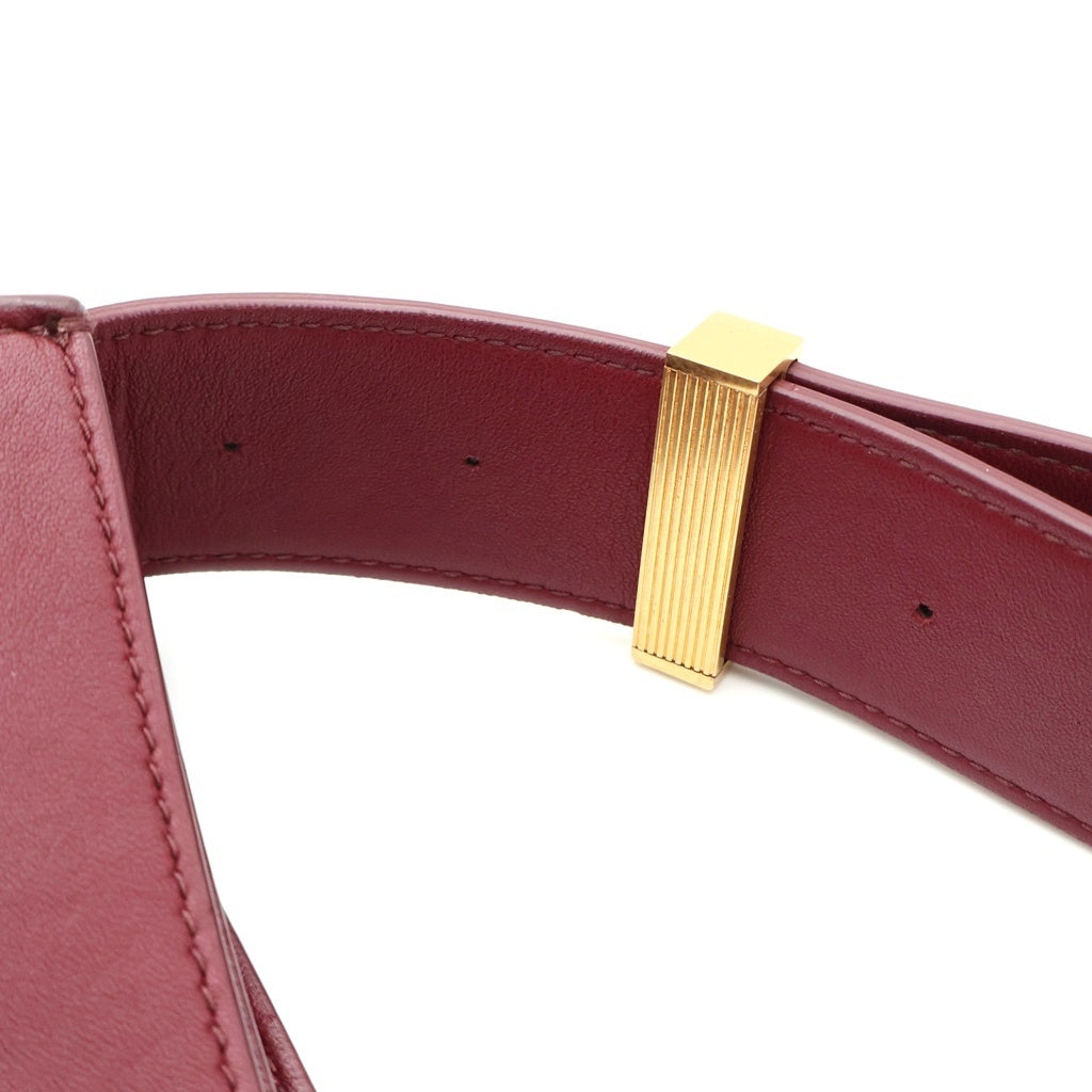 BOTTEGA VENETA(ボッテガヴェネタ) マリー ワンショルダーバッグ 肩掛けバッグ レッド バーガンディー レザー ゴールド金具 レディース