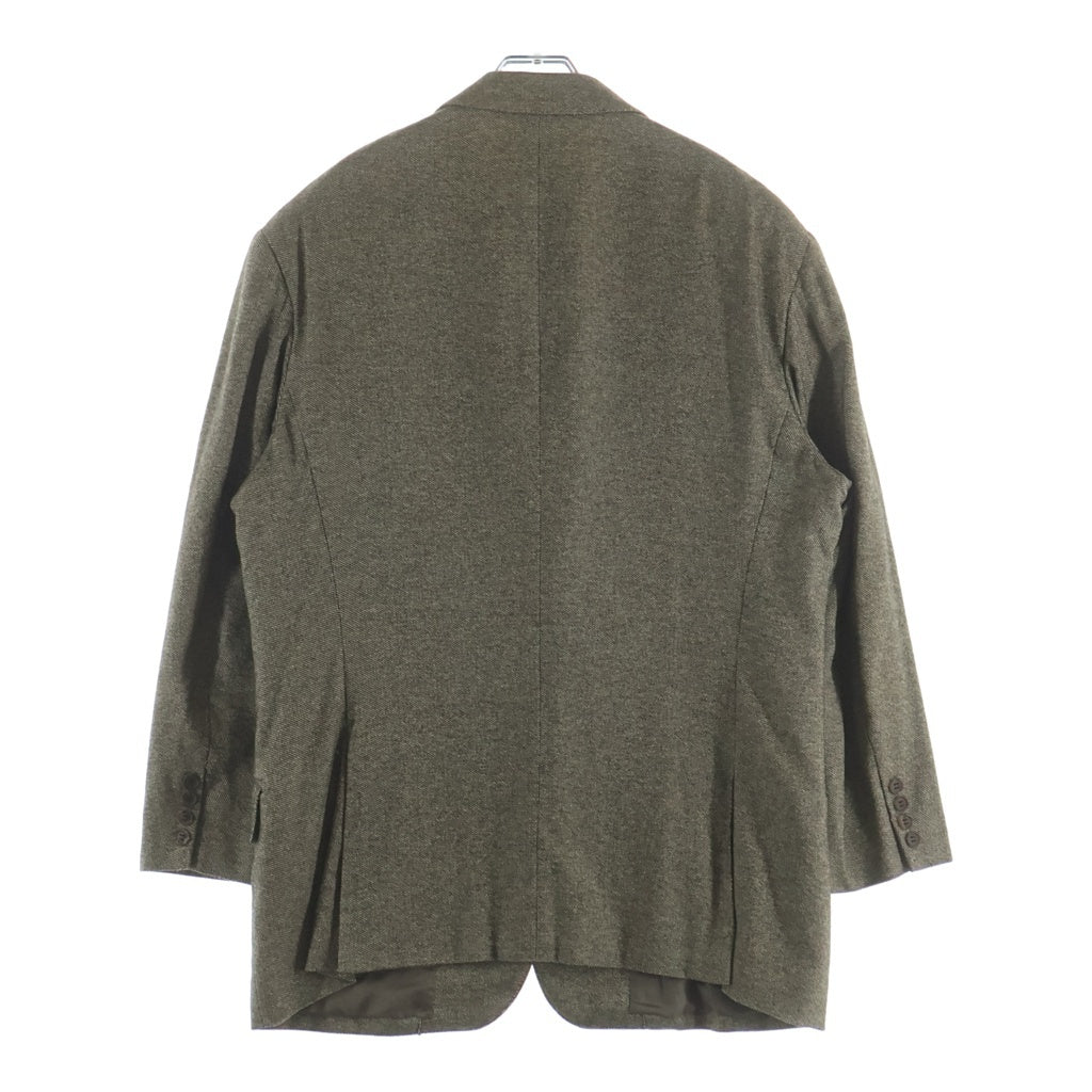 HERMES エルメス カシミヤ 2B テーラードジャケット カーキ HERMES(エルメス) カシミヤ 2B テーラードジャケット カーキ