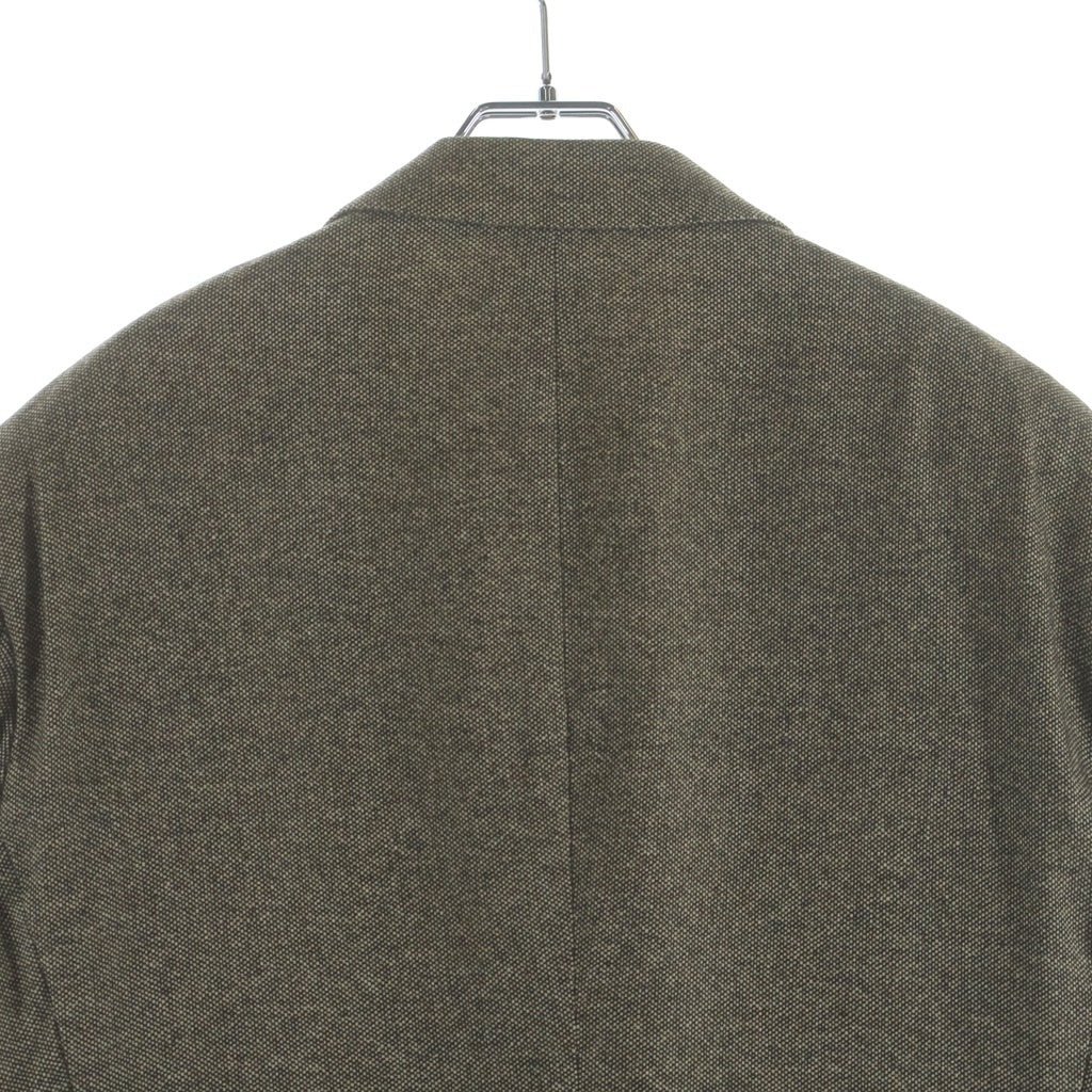 HERMES(エルメス) カシミヤ 2B テーラードジャケット カーキ