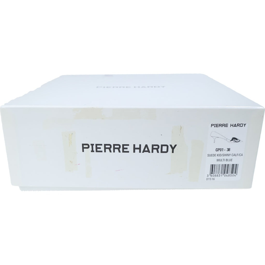 PIERRE HARDY(ピエールアルディ) Eye アイ スエード コンビレザー パンプス シューズ ブルー/ブラック レディース