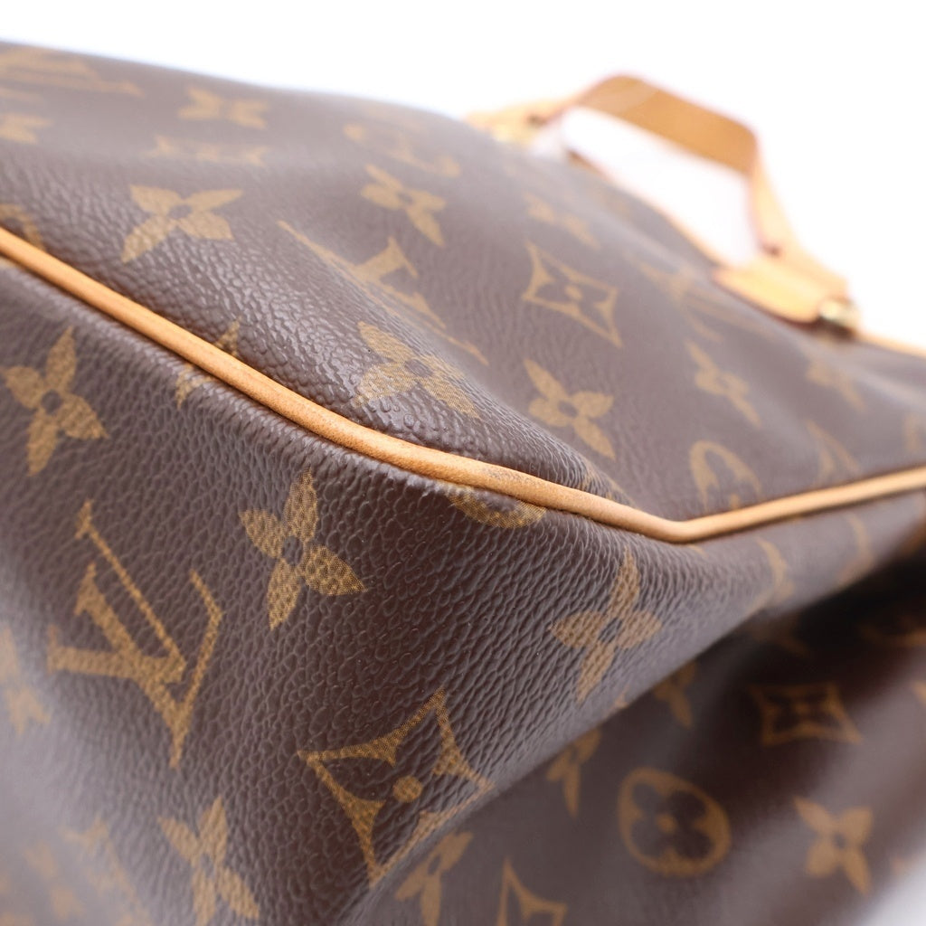 LOUIS VUITTON(ルイヴィトン) モノグラム バティニョール ハンドバッグ ミニトートバッグ ブラウン レザー×PVC M51156 ゴールド金具 レディース