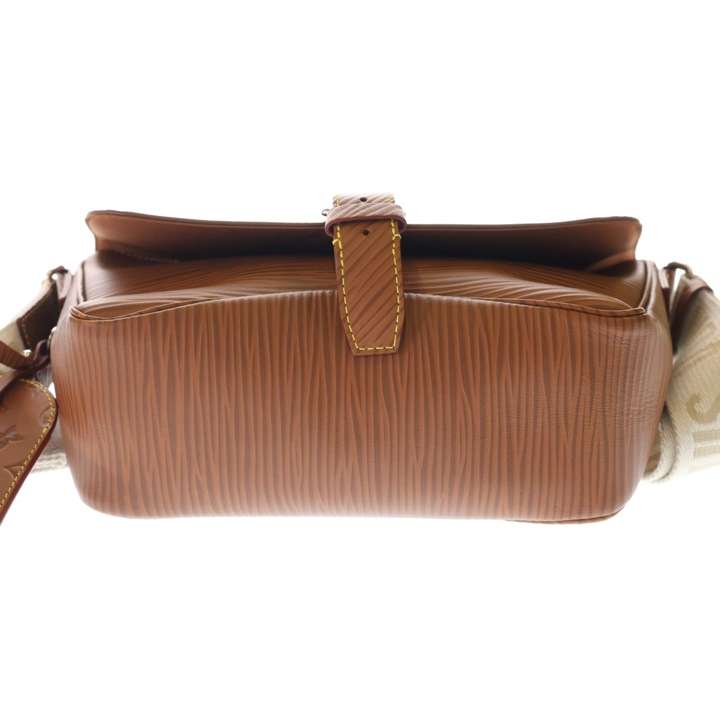 LOUIS VUITTON(ルイヴィトン) エピXL モンスリ メッセンジャーバッグ ショルダーバッグ ブラウン レザー M23097 シルバー金具 レディース