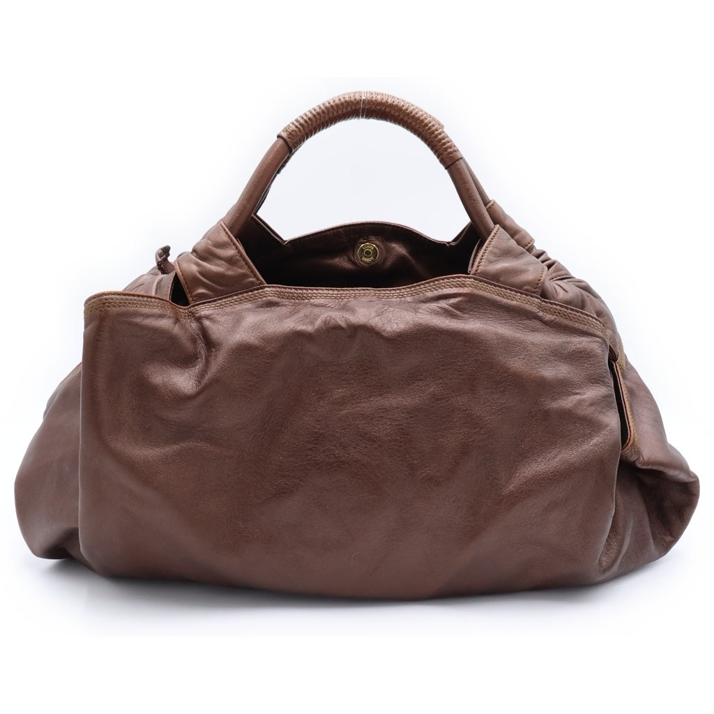 LOEWE(ロエベ) ナッパアイレ ハンドバッグ トートバッグ ブラウン レザー ゴールド金具 レディース