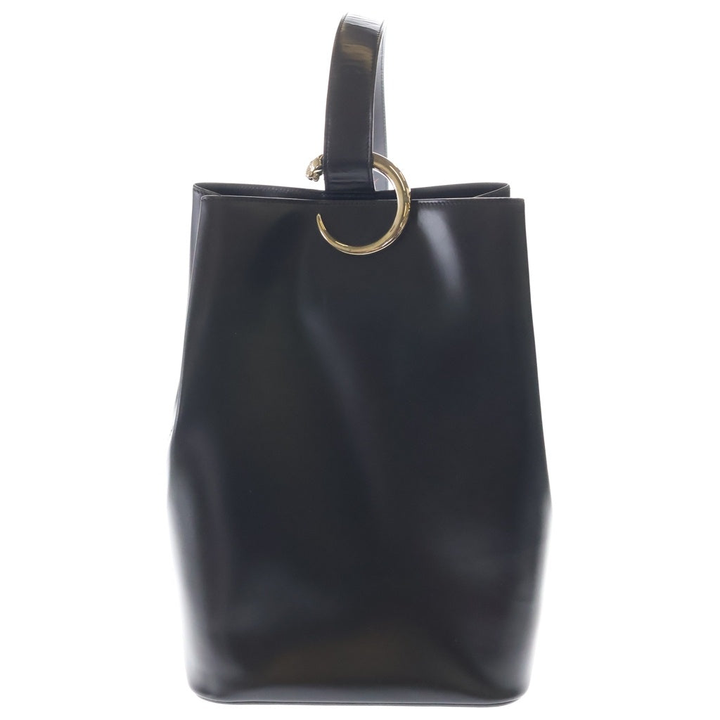 Cartier(カルティエ) パンテール ワンショルダーバッグ ブラック レザー ゴールド金具 レディース