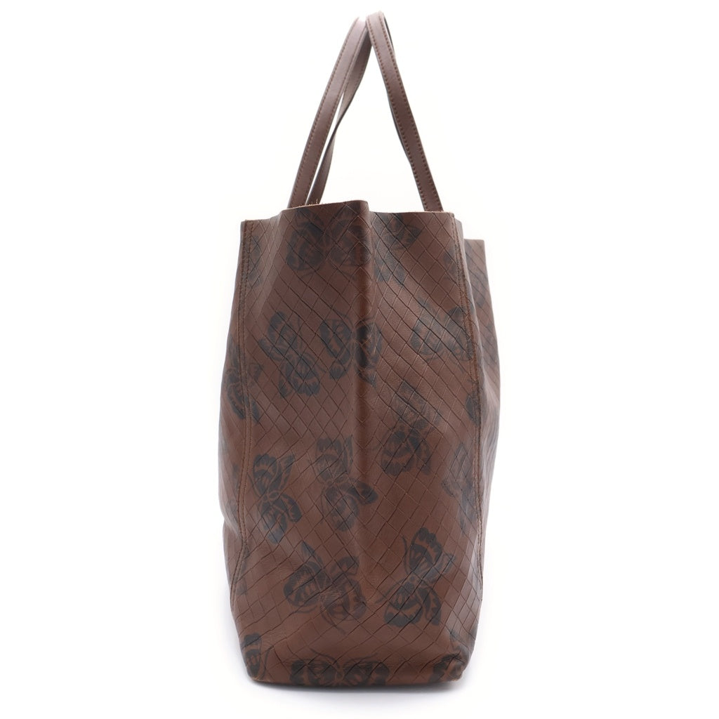 BOTTEGA VENETA(ボッテガヴェネタ) イントレッチオミラージュ バタフライ ハンドバッグ トートバッグ ブラウン レザー レディース