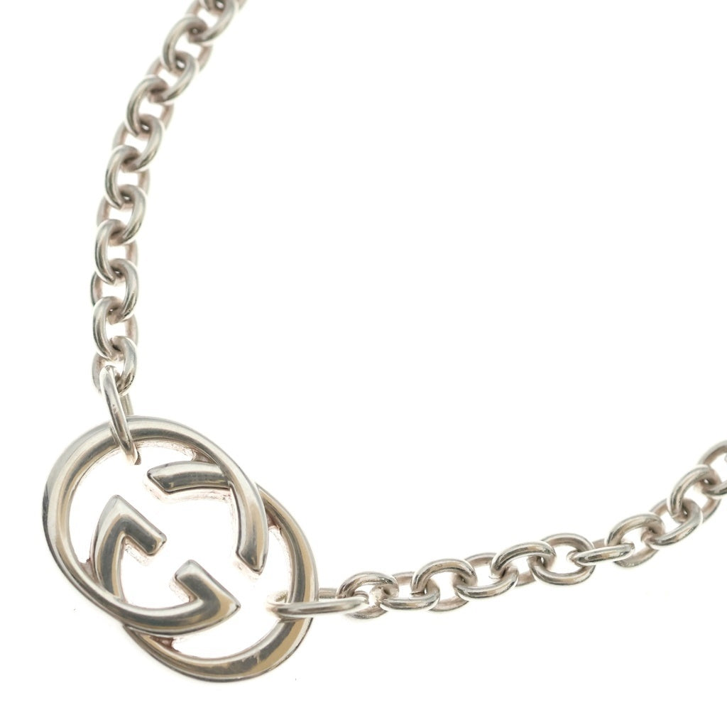 GUCCI(グッチ) インターロッキングG ネックレス ペンダント チェーン シルバー Ag925 28.1g レディース