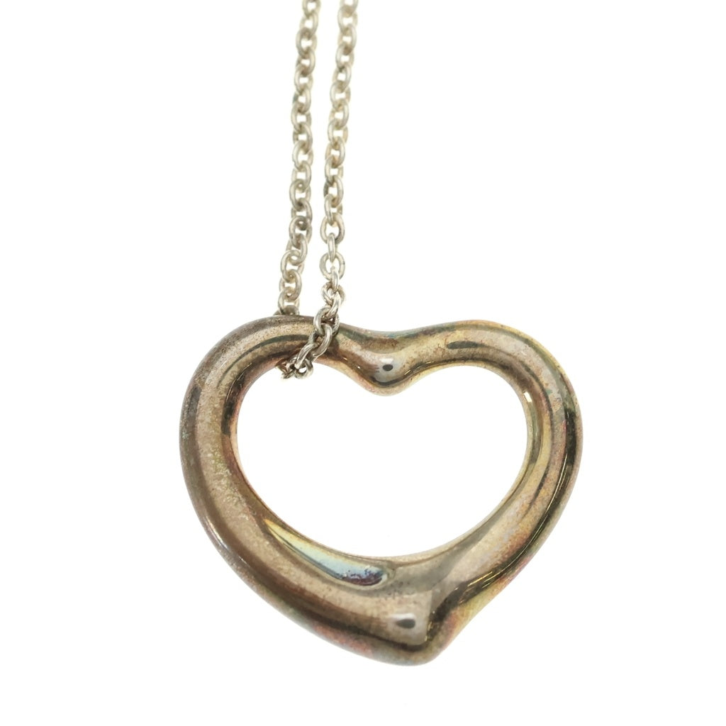 TIFFANY & Co.(ティファニー) オープンハート ネックレス ペンダント チェーン シルバー 925 6.4g レディース
