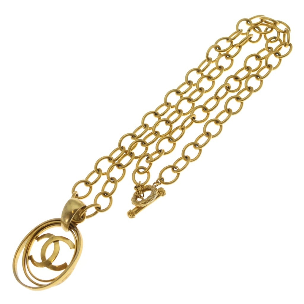 CHANEL(シャネル) ココマーク ネックレス ペンダント チェーン ゴールド GP レディース