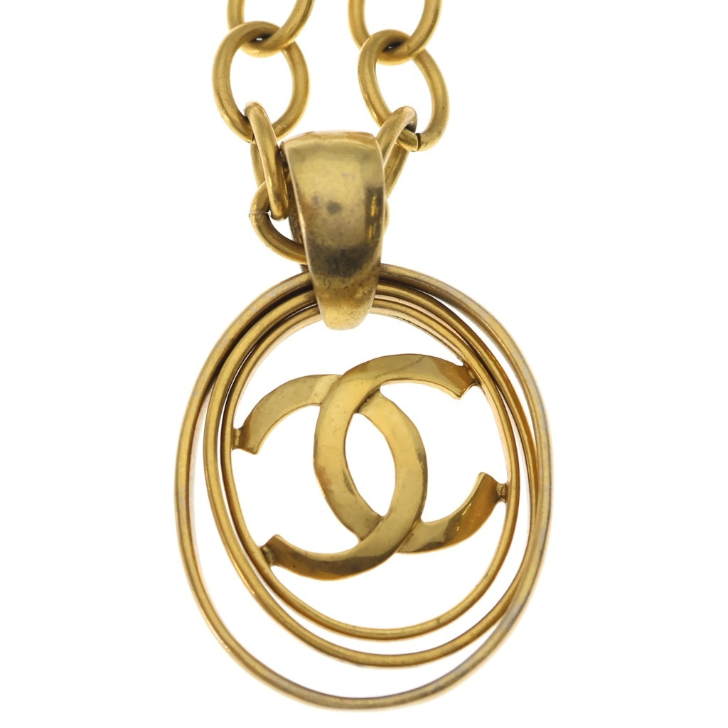 CHANEL(シャネル) ココマーク ネックレス ペンダント チェーン ゴールド GP レディース