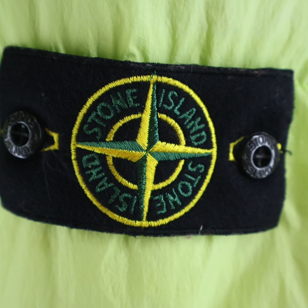 STONE ISLAND(ストーンアイランド) ワッペンロゴ フーデッド ダウンジャケット ネオンイエロー 711540223