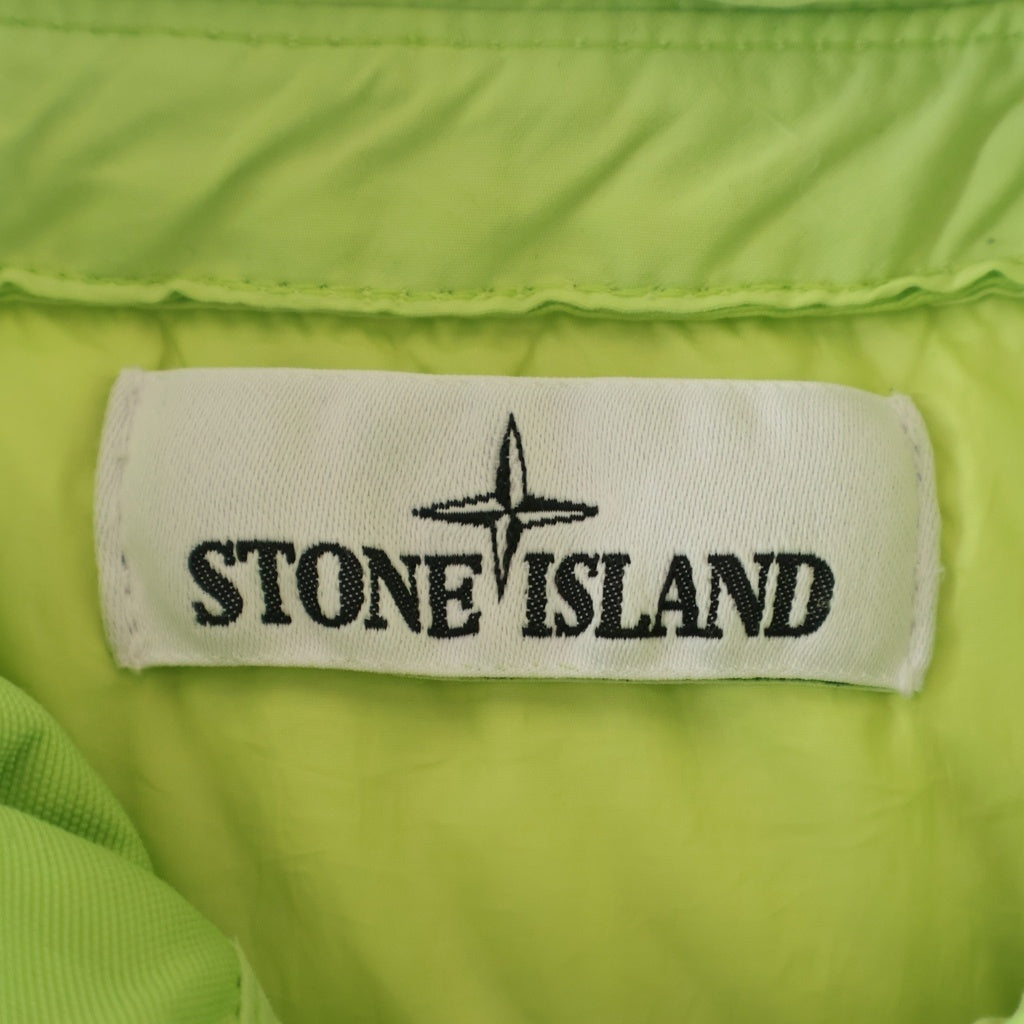STONE ISLAND(ストーンアイランド) ワッペンロゴ フーデッド ダウンジャケット ネオンイエロー 711540223