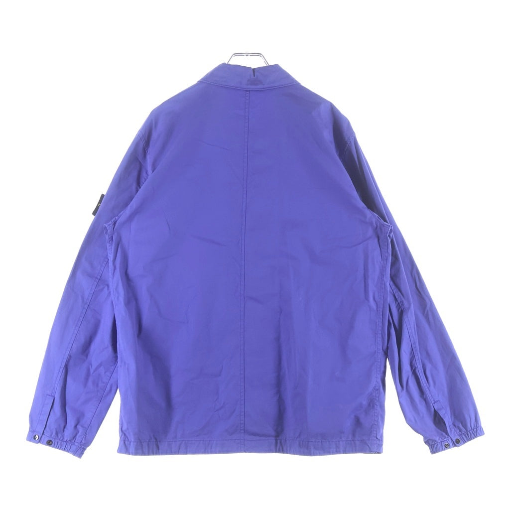 STONE ISLAND(ストーンアイランド) 20AW ジップアップ ワーク シャツジャケット ブルー 751510610