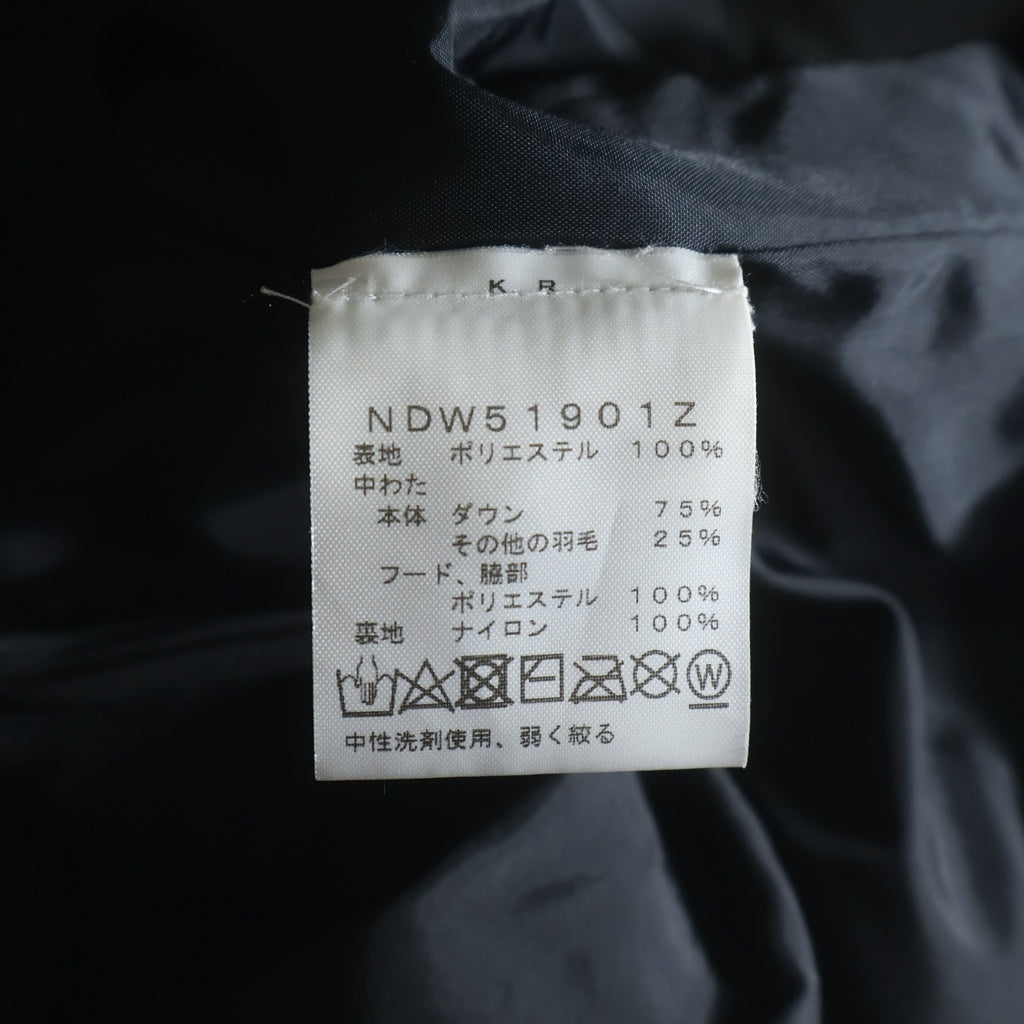 THE NORTH FACE(ザノースフェイス) GOTHAM PARKA ゴッサム パーカー フーデッド ロングダウンジャケット コート ブラック NDW51901Z レディース