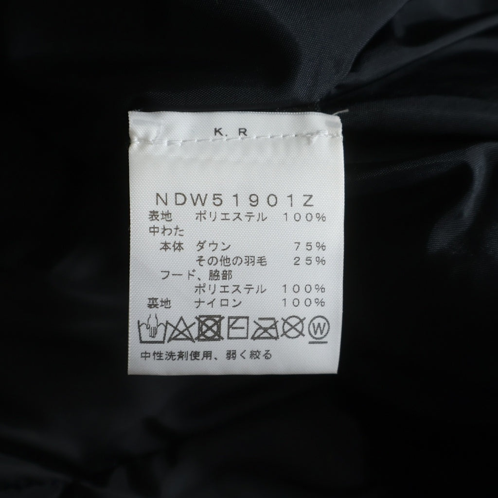 THE NORTH FACE(ザノースフェイス) GOTHAM PARKA ゴッサム パーカー フーデッド ロングダウンジャケット コート ブラック NDW51901Z レディース
