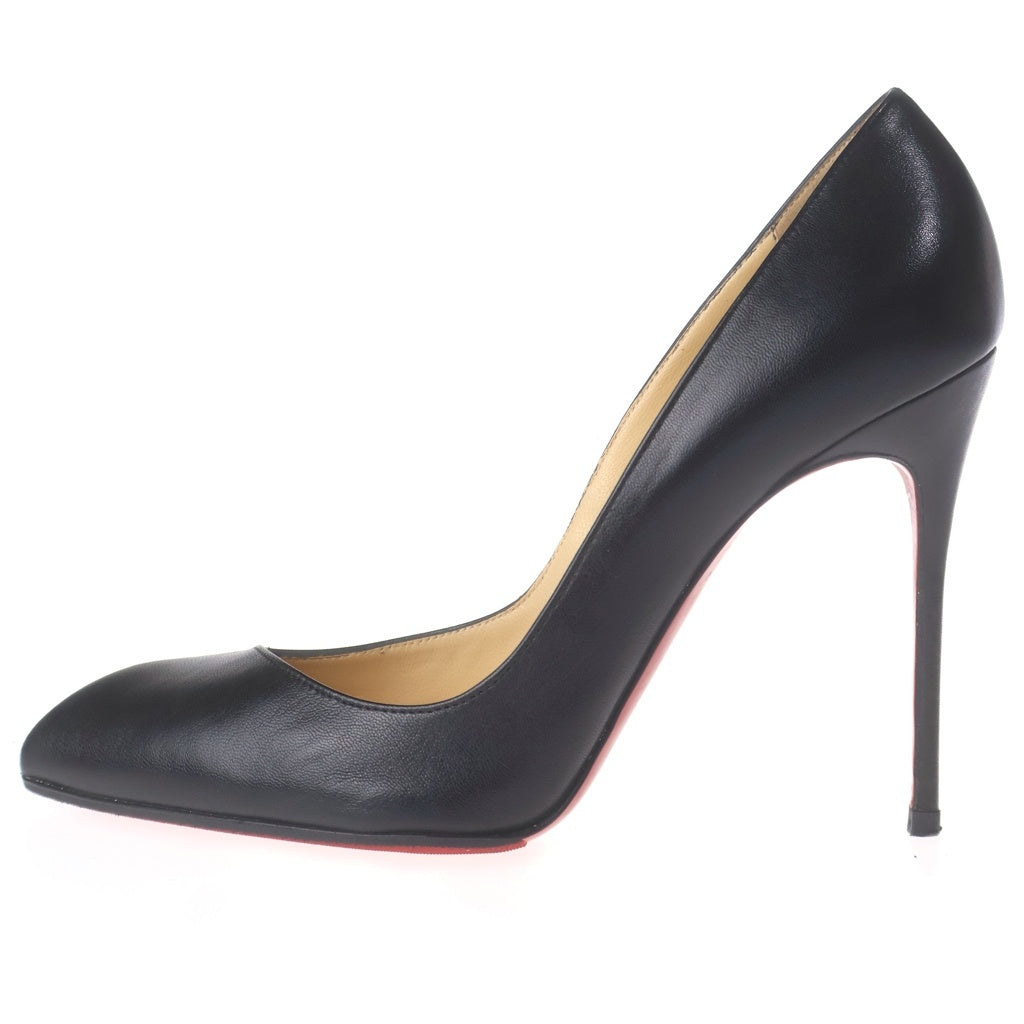 CHRISTIAN LOUBOUTIN(クリスチャンルブタン) レザー ヒール パンプス シューズ ブラック レディース