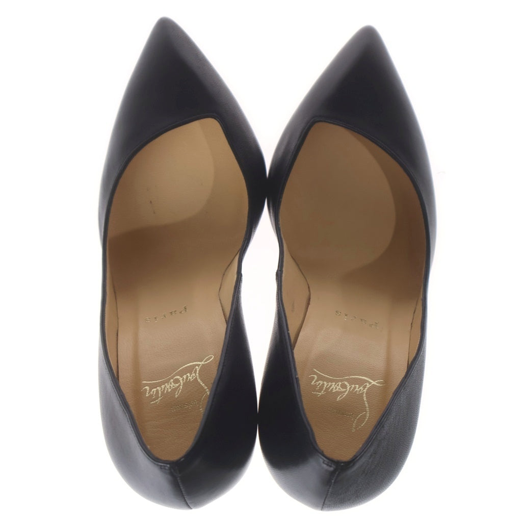 CHRISTIAN LOUBOUTIN(クリスチャンルブタン) レザー ヒール パンプス シューズ ブラック レディース
