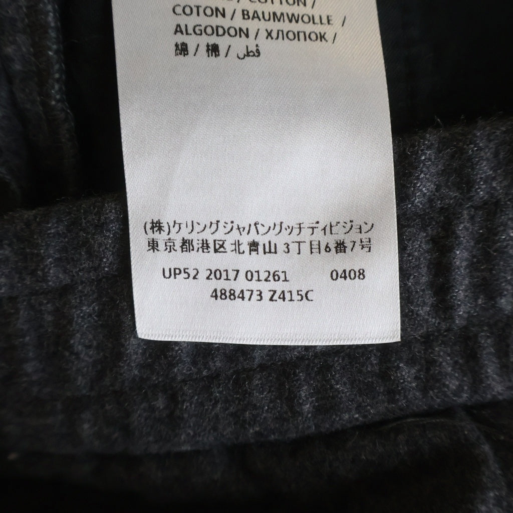 GUCCI(グッチ) ■裾ジップウールパンツ グレー ウール 488473