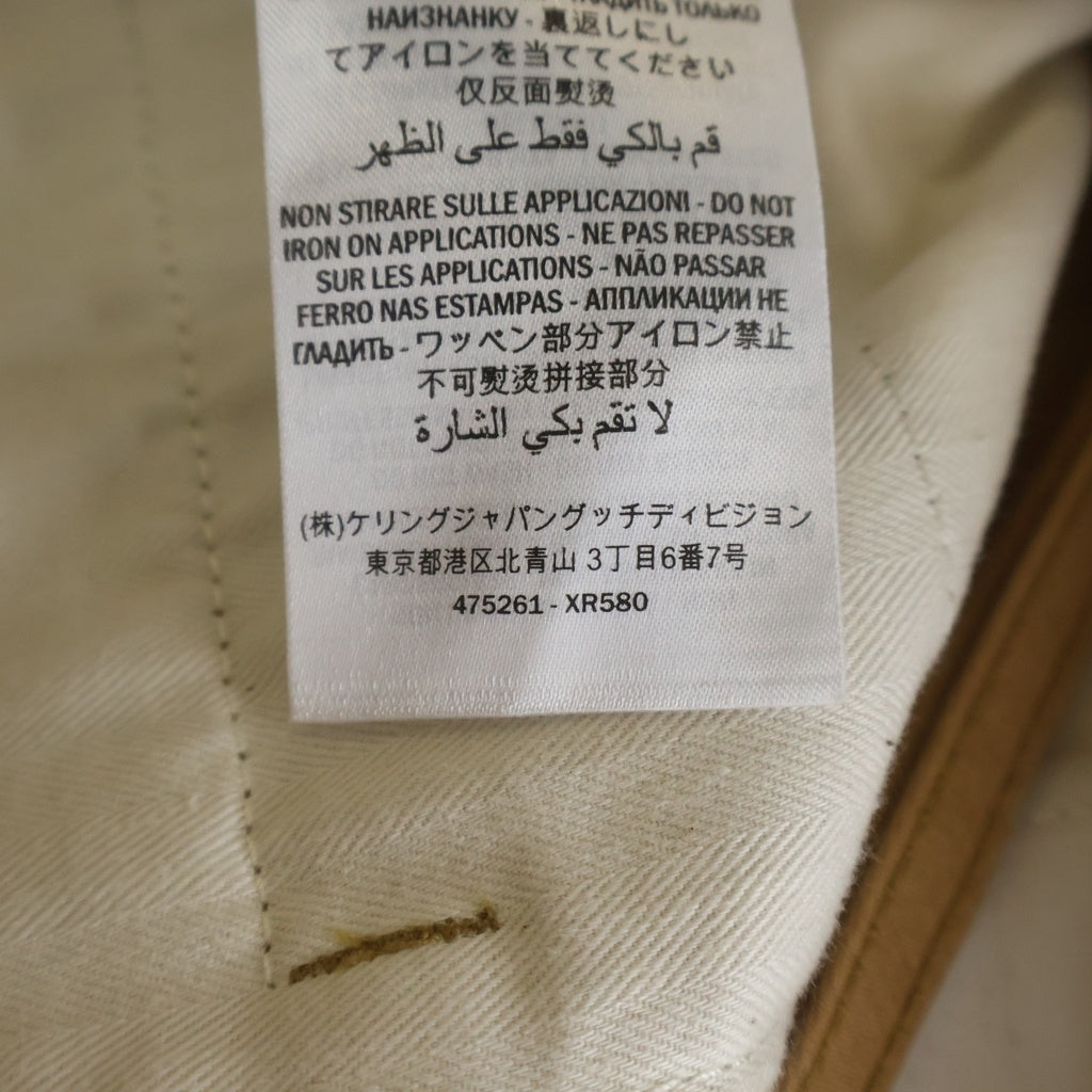 GUCCI(グッチ) ■ストレートパンツ ブラウン コットン 475261