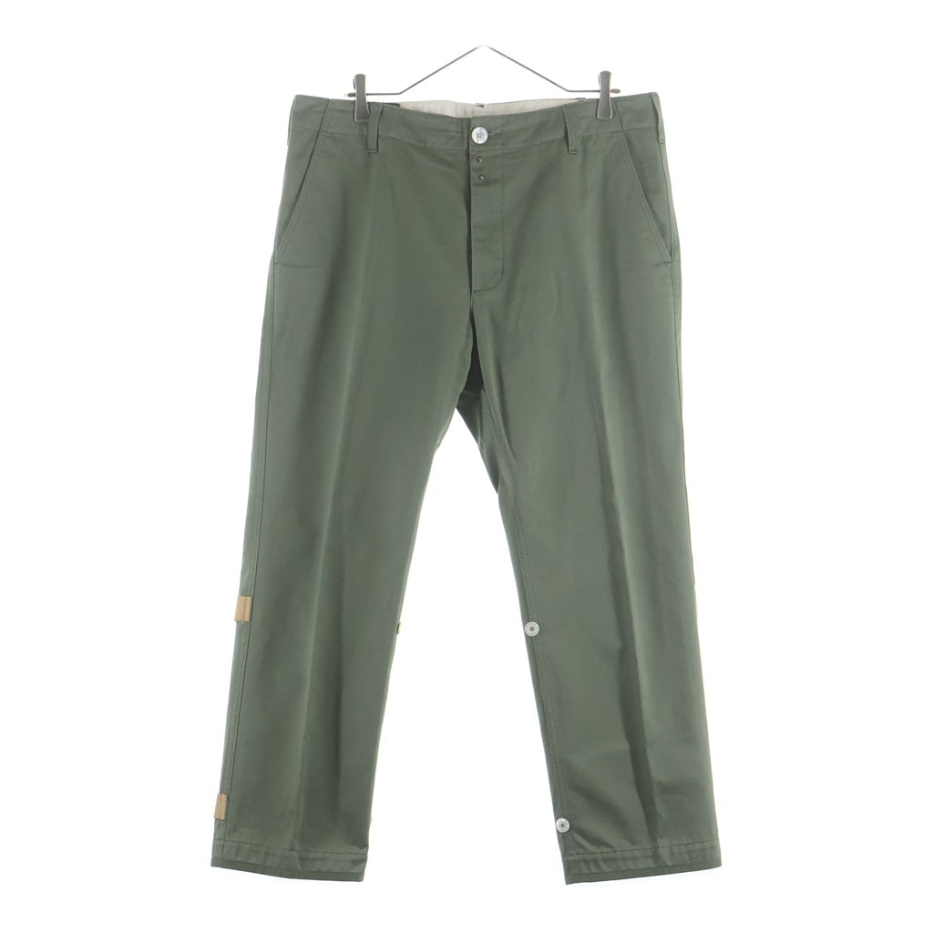 GUCCI(グッチ) ■ストレートパンツ カーキ コットン 475262