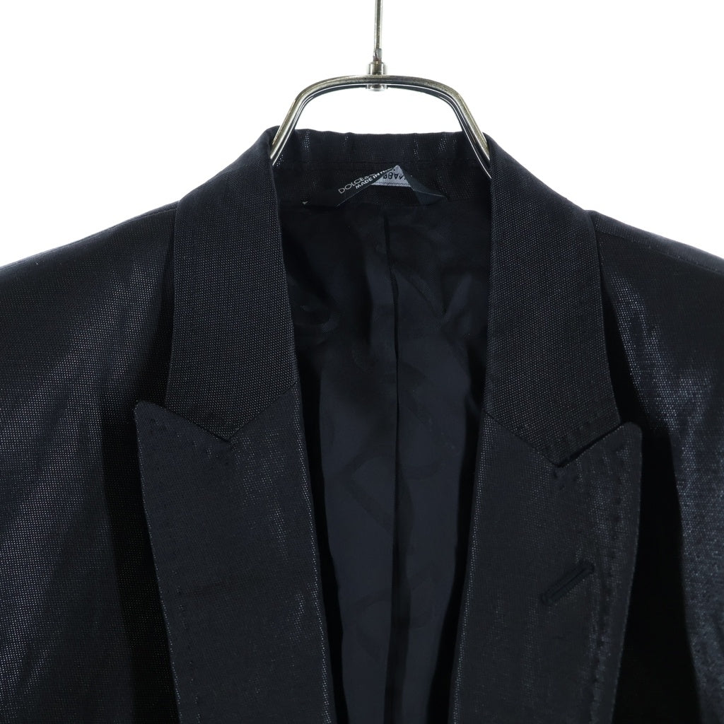 DOLCE & GABBANA(ドルチェアンドガッバーナ) ■テーラードジャケット ブラック レーヨン ポケット