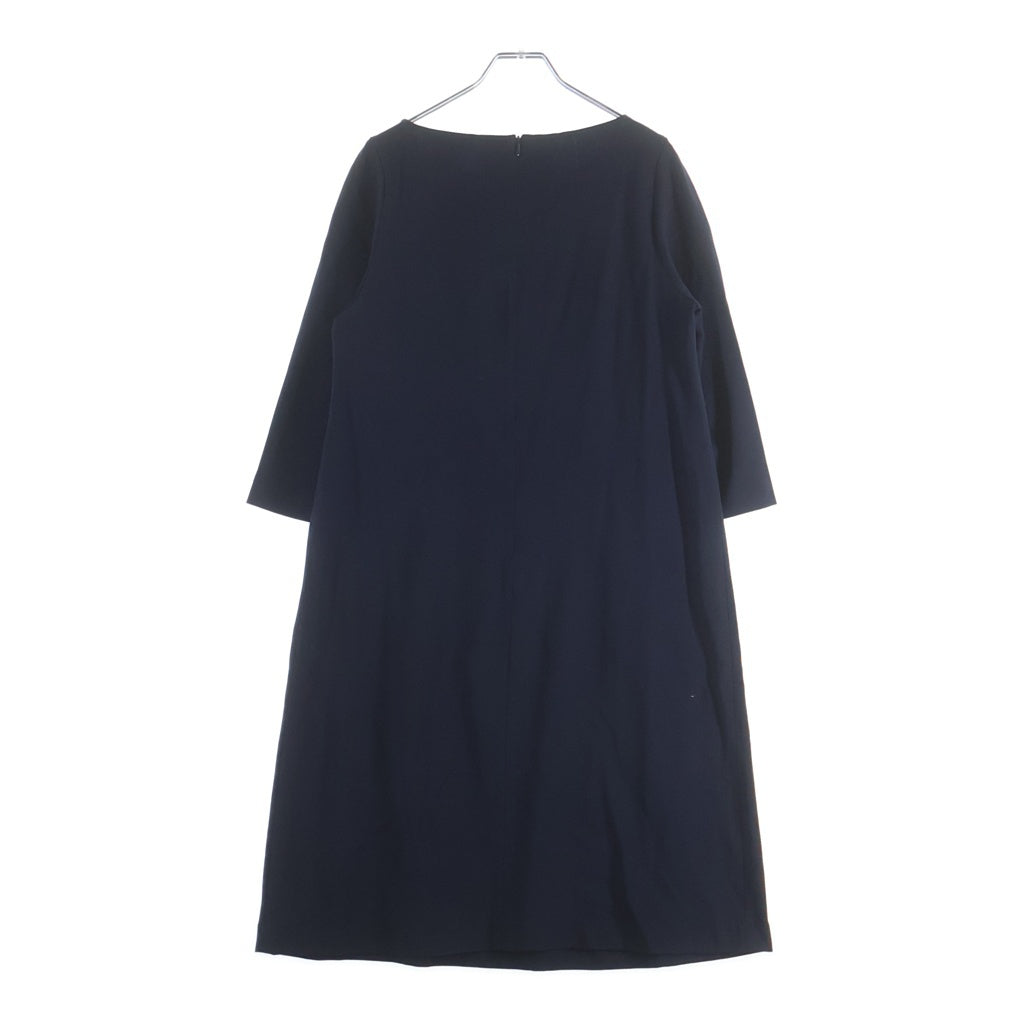 Max Mara(マックスマーラ) バックジップロングワンピース ネイビー #M レディース