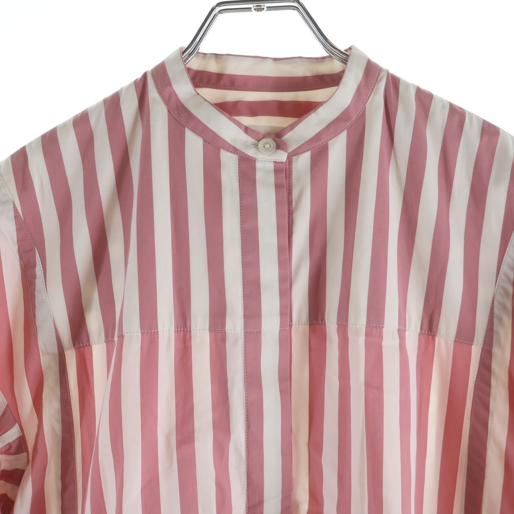 JIL SANDER(ジルサンダー) ストライプシャツ ホワイト×ピンク #32 HS JW NS 0047 HS JW NS 0047 レディース