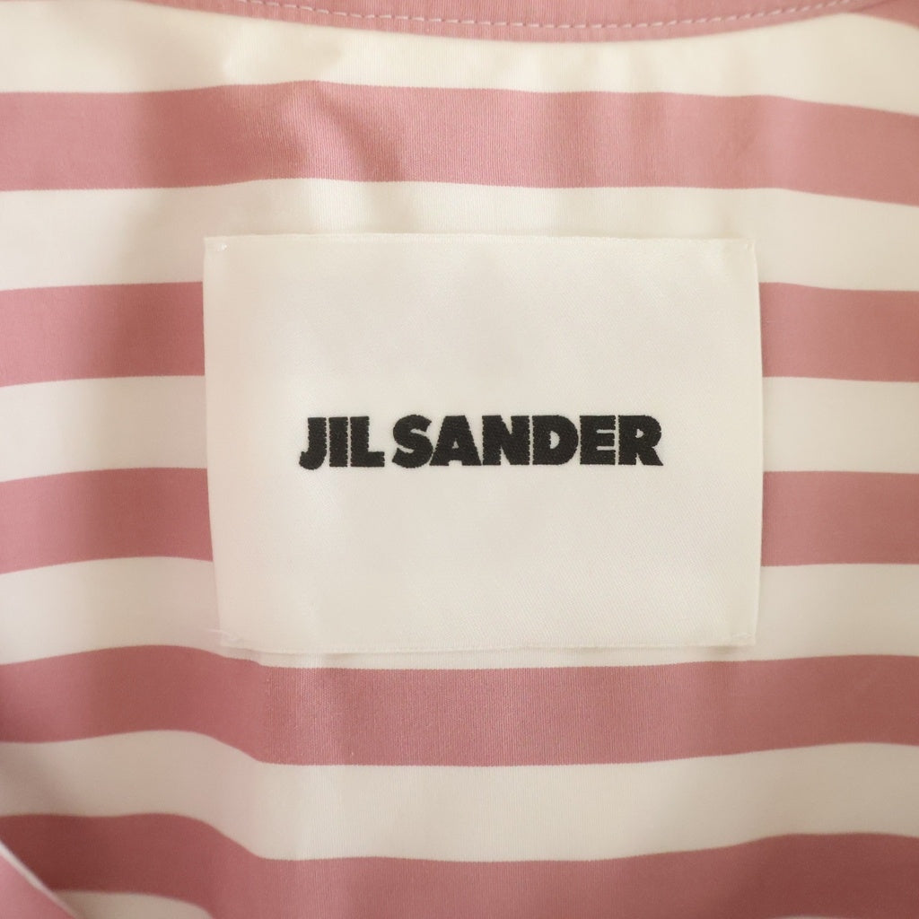 JIL SANDER(ジルサンダー) ストライプシャツ ホワイト×ピンク #32 HS JW NS 0047 HS JW NS 0047 レディース