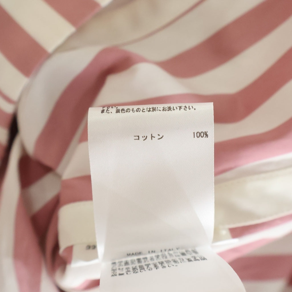 JIL SANDER(ジルサンダー) ストライプシャツ ホワイト×ピンク #32 HS JW NS 0047 HS JW NS 0047 レディース