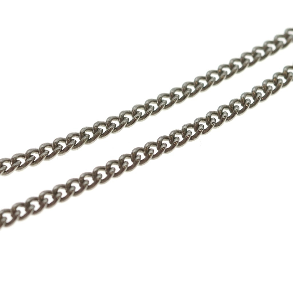 CHANEL(シャネル) カメリア ラインストーン ココマーク ネックレス ペンダント チェーン シルバー A60215 レディース