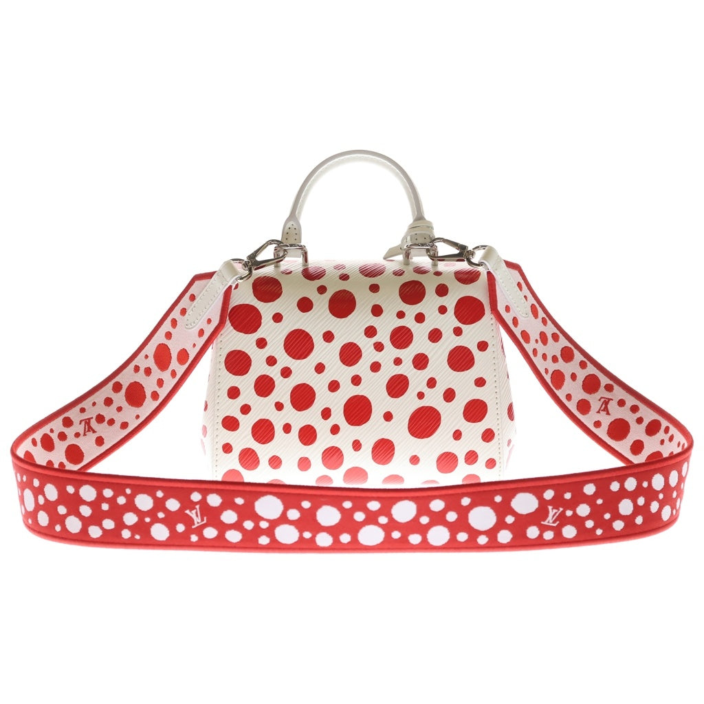 LOUIS VUITTON(ルイヴィトン) LV×YK エピ クリュニー 2WAYバッグ ボストンバッグ ハンドバッグ ショルダーバッグ ホワイト×レッド レザー MINI M21722 シルバー金具 レディース