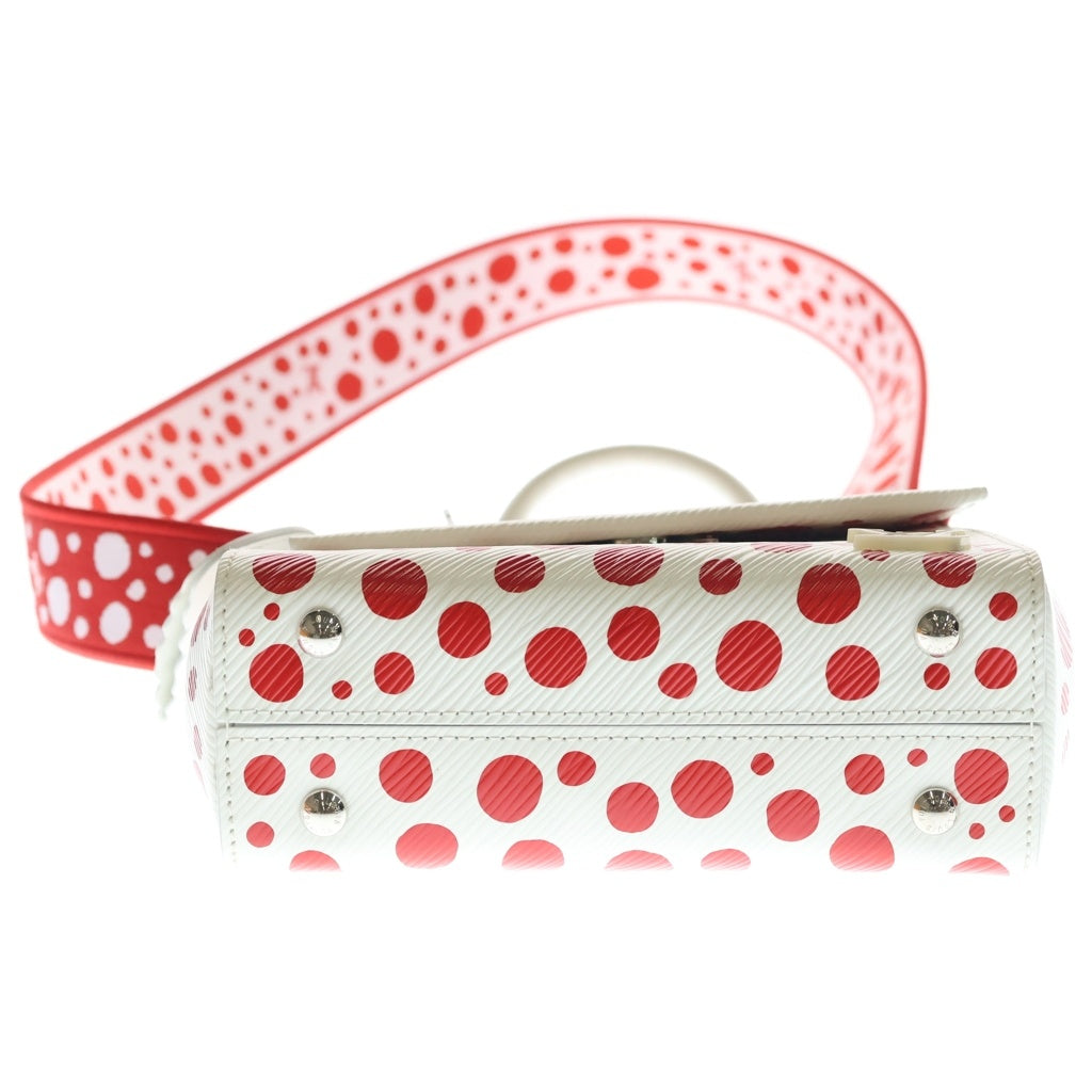 LOUIS VUITTON(ルイヴィトン) LV×YK エピ クリュニー 2WAYバッグ ボストンバッグ ハンドバッグ ショルダーバッグ ホワイト×レッド レザー MINI M21722 シルバー金具 レディース