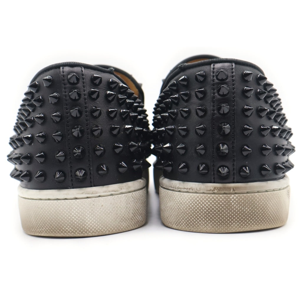 CHRISTIAN LOUBOUTIN(クリスチャンルブタン) スパイクスタッズ ローカットシューズ スリッポン ブラック