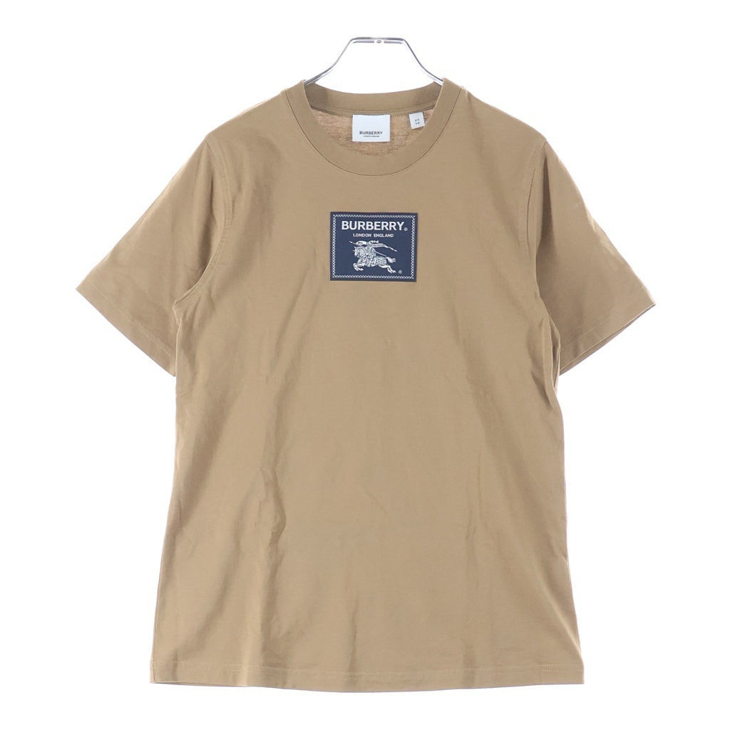 BURBERRY(バーバリー) ロゴパッチ クルーネック半袖Tシャツ ベージュ 8065777 レディース
