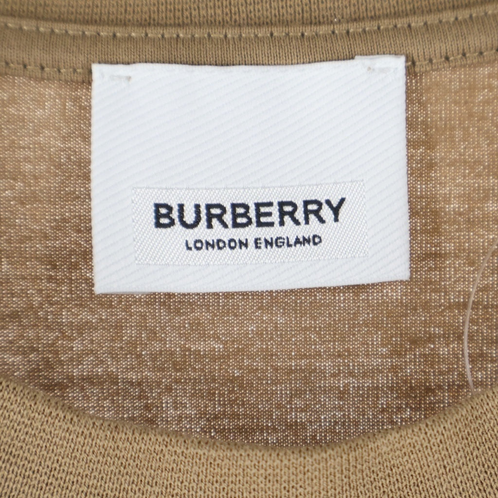 BURBERRY(バーバリー) ロゴパッチ クルーネック半袖Tシャツ ベージュ