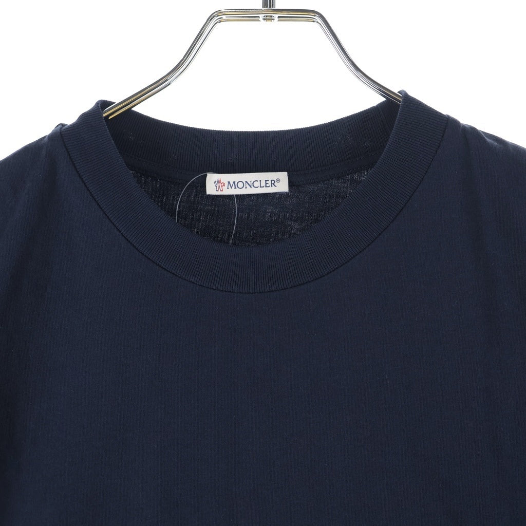 MONCLER(モンクレール) メッシュラインロゴ クルーネック半袖Tシャツ ネイビー I10938C00027