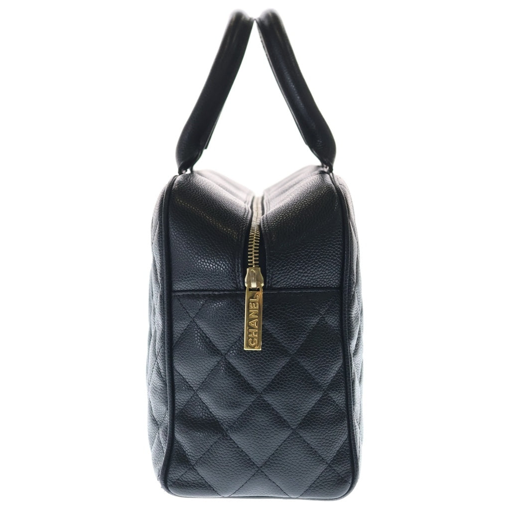 CHANEL(シャネル) マトラッセ ボストンバッグ ハンドバッグ ブラック