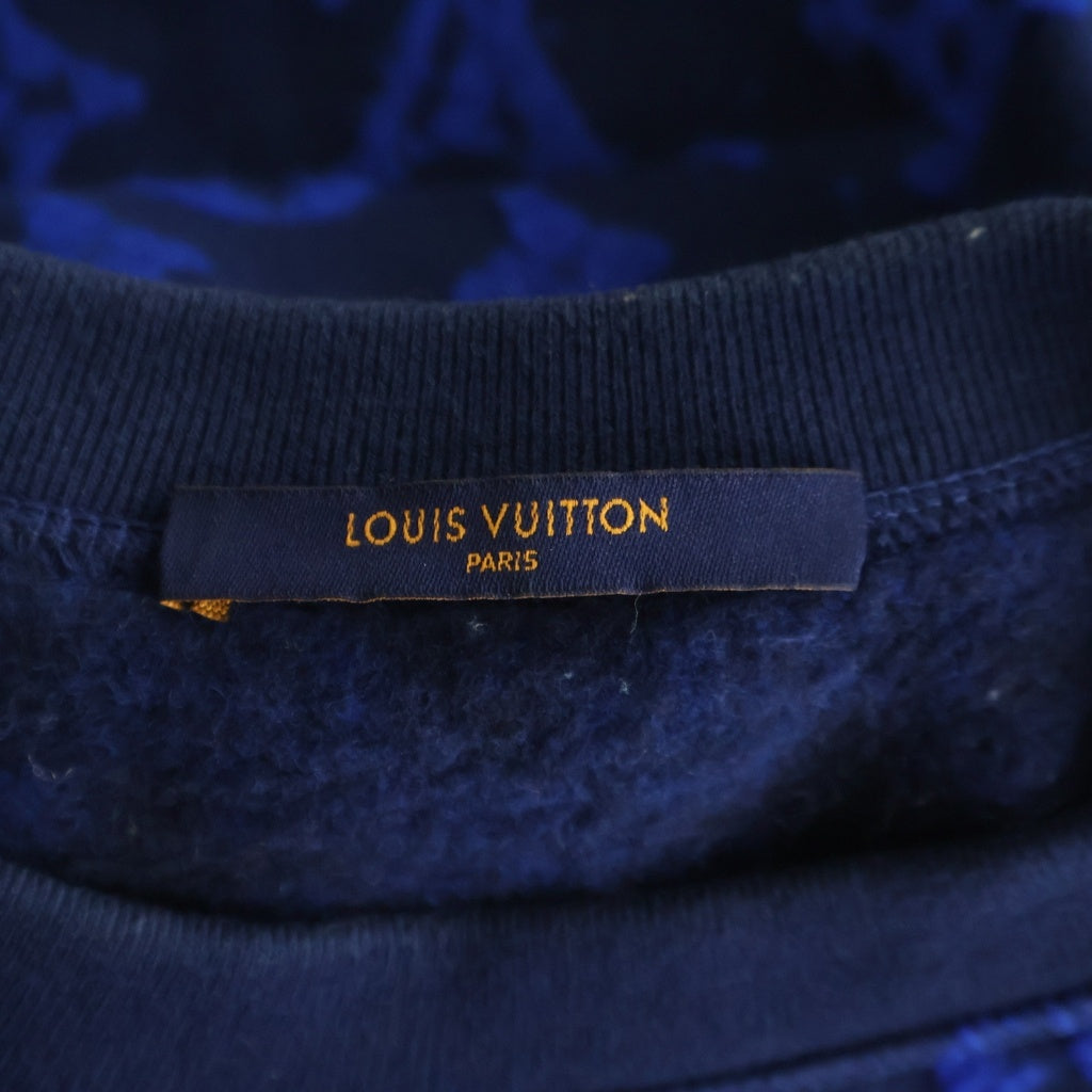 LOUIS VUITTON(ルイヴィトン) 19AW フルモノグラムジャガード ジャガード クルーネック プルオーバー スウェット トレーナー ブルー RM192M NPN HHY14W