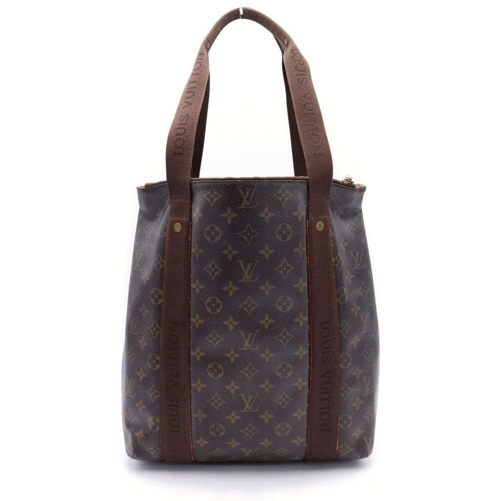 LOUIS VUITTON(ルイヴィトン) モノグラム カバ・ボブール トートバッグ ハンドバッグ ブラウン レザー×PVC M53013 ゴールド金具 レディース
