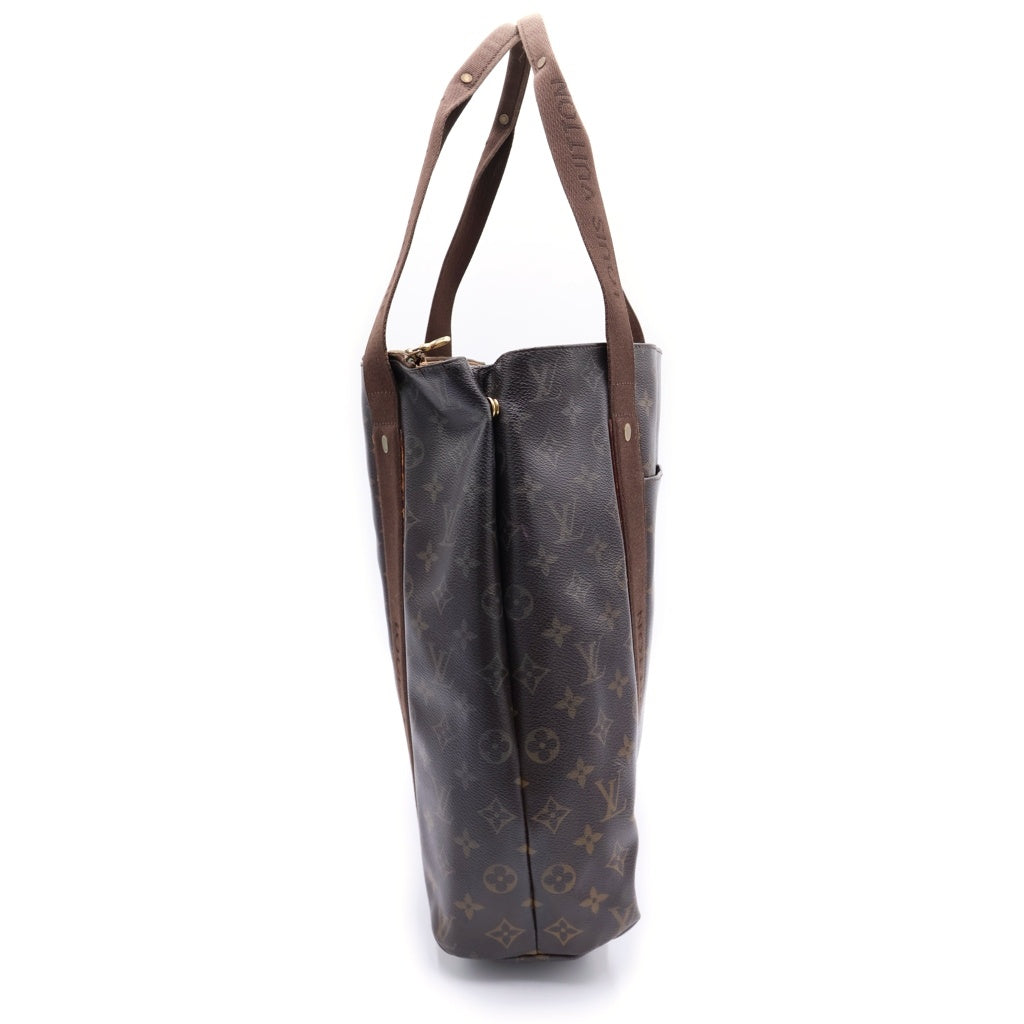 LOUIS VUITTON(ルイヴィトン) モノグラム カバ・ボブール トートバッグ ハンドバッグ ブラウン レザー×PVC M53013 ゴールド金具 レディース