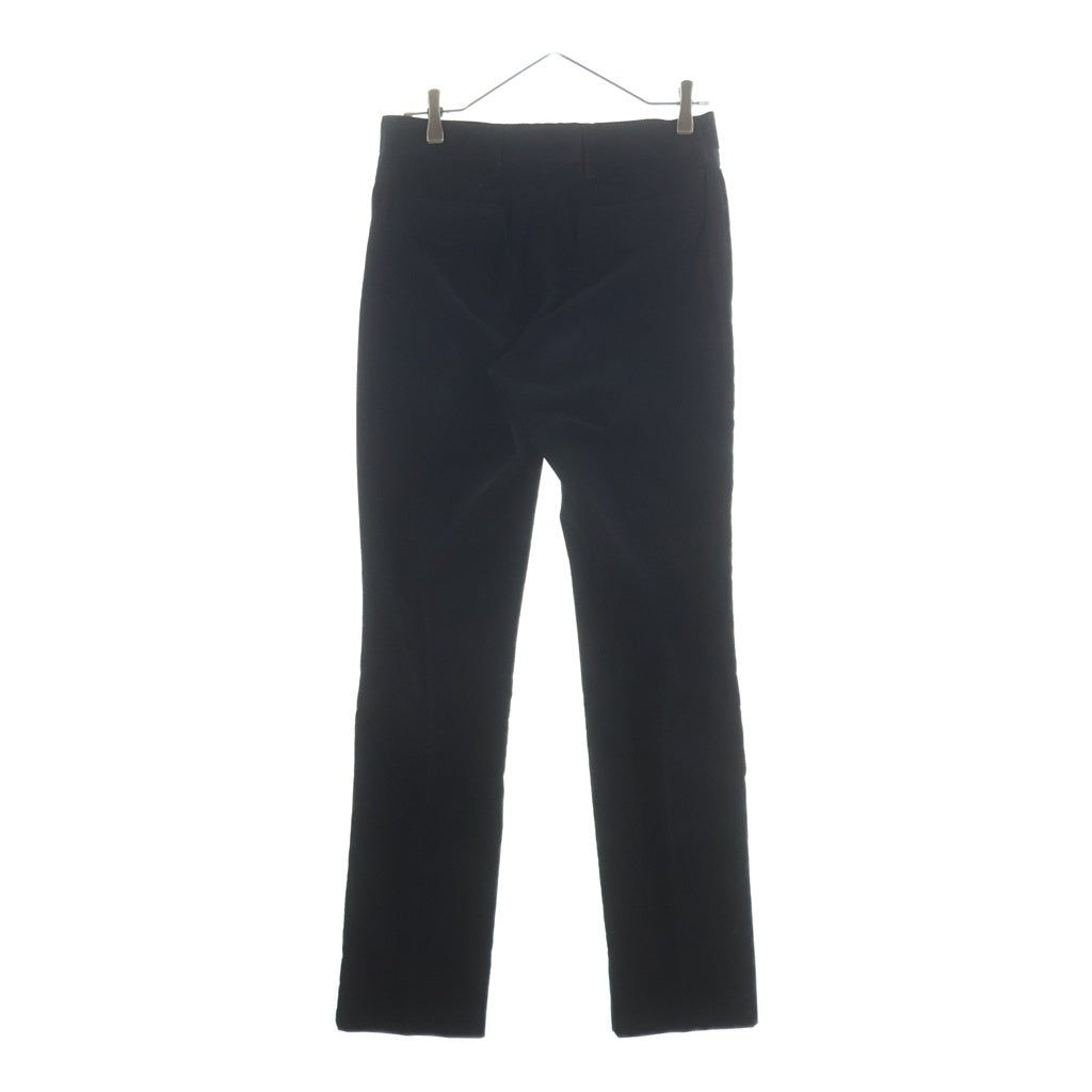 KRIS VAN ASSCHE(クリス ヴァン アッシュ) コーデュロイ ストレートパンツ ブラック コットン