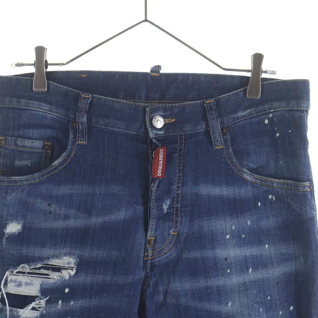 DSQUARED2(ディースクエアード) ダメージデニム スキニー パンツ インディゴ