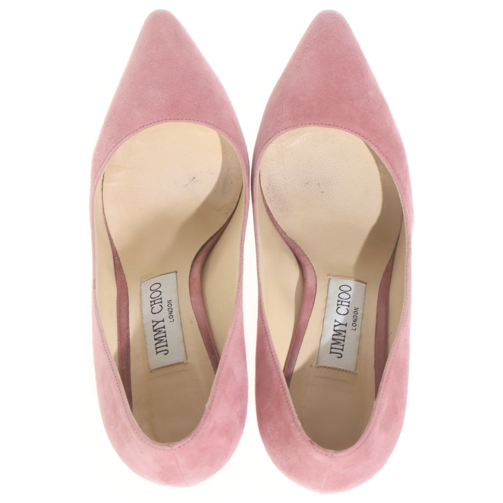 JIMMY CHOO(ジミーチュウ) ROMY ロミー スエードレザー ヒール パンプス シューズ ピンク レディース
