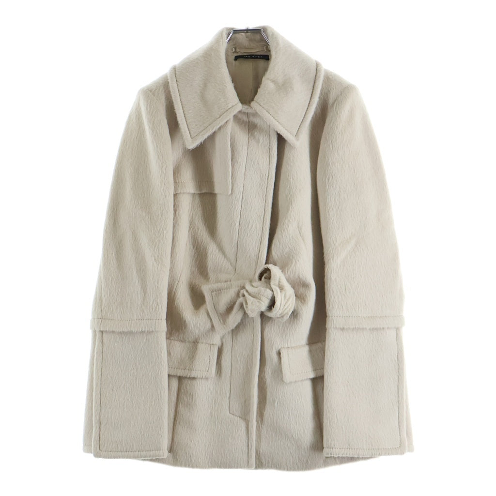 GUCCI(グッチ) アルパカウールコート アイボリー #42 131103 レディース