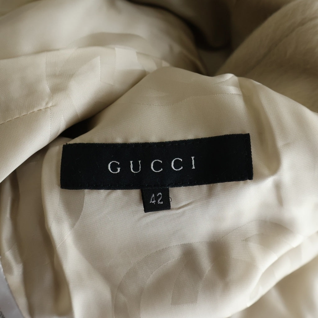 GUCCI(グッチ) アルパカウールコート アイボリー #42 131103 レディース