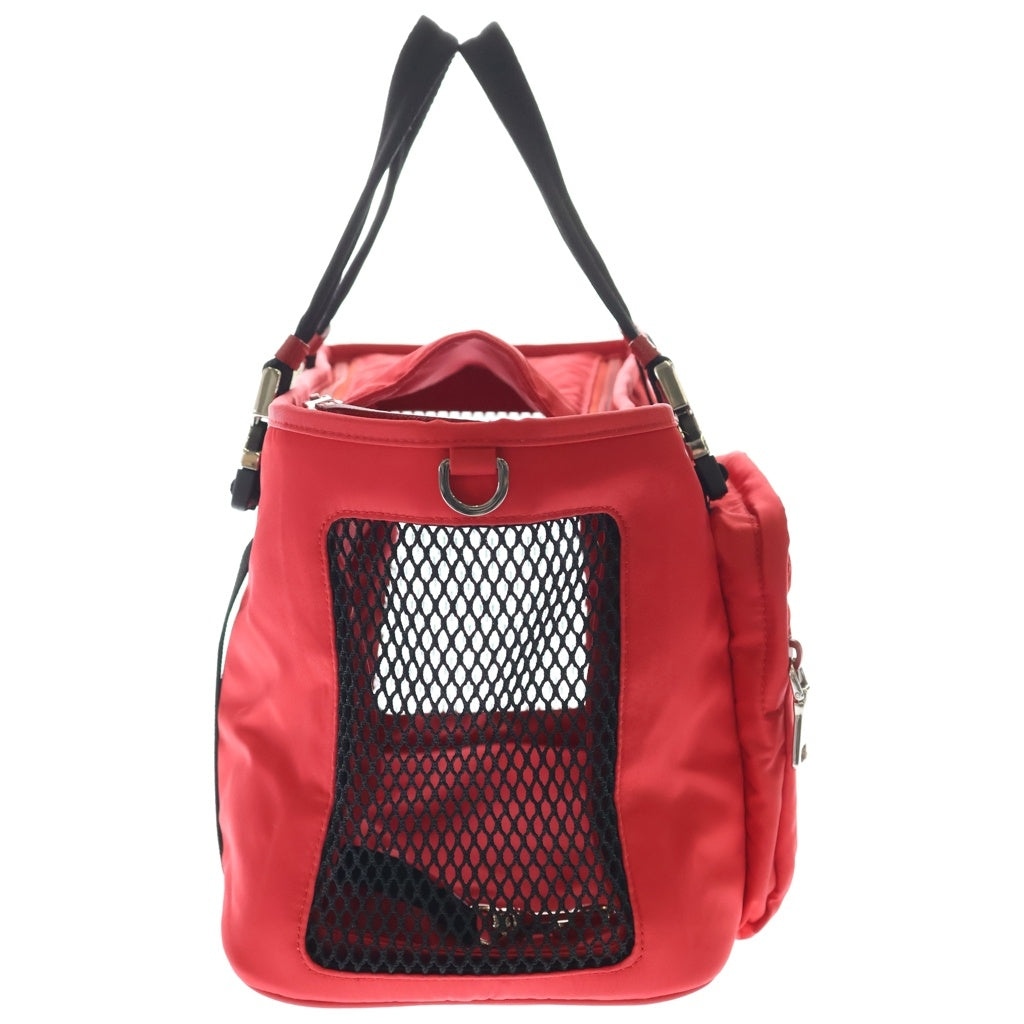 PRADA(プラダ) ペットバッグ ショルダーバッグ ハンドバッグ レッド ナイロン 2VC030 レディース