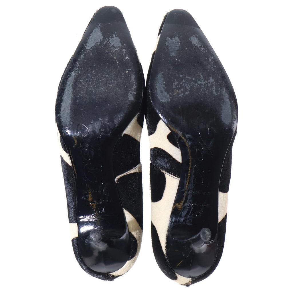 Roger Vivier(ロジェヴィヴィエ) ハラコパンプス ブラック×ホワイト 34