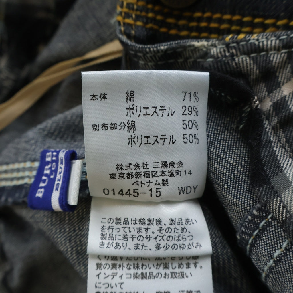 BURBERRY BLUE LABEL(バーバリーブルーレーベル) ホルターネックワンピース インディゴ デニム 36 レディース